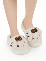 Load image into Gallery viewer, Heleey Ivory Bunny Cloud Slides