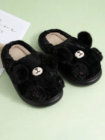 Load image into Gallery viewer, Heleey Midnight Bear Cozy Slides