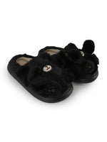 Load image into Gallery viewer, Heleey Midnight Bear Cozy Slides