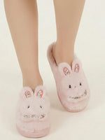 Load image into Gallery viewer, Heleey Pink Petal Bunny Slippers