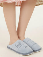 Load image into Gallery viewer, Heleey Cute Blue Bear Cozy Slippers