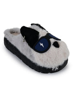Load image into Gallery viewer, Heleey Midnight Cool Pup Plush Slippers