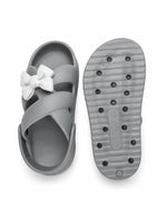 Load image into Gallery viewer, Heleey Silver Mist Bow Clogs