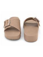 Load image into Gallery viewer, Heleey Beige Weave Comfort Slides