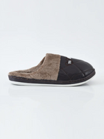 Load image into Gallery viewer, Heleey Chocolate Quilted Fur-Lined Slippers
