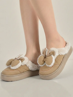 Load image into Gallery viewer, Heleey Fluffy Bow Comfort Slippers