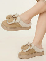 Load image into Gallery viewer, Heleey Fluffy Bow Comfort Slippers