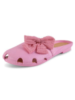 Load image into Gallery viewer, Heleey Pink Flats with Bow Dot Design SC-07