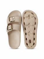 Load image into Gallery viewer, Heleey Ivory Luxe Buckle Slides