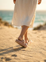 Load image into Gallery viewer, Heleey Blush Glow Buckle Slides