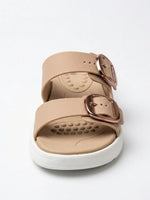 Load image into Gallery viewer, Heleey Sand Luxe Comfort Slides