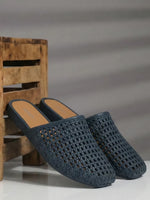 Load image into Gallery viewer, Heleey Midnight Weave Mules