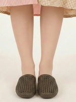 Load image into Gallery viewer, Heleey Olive Weave Comfort Mules
