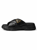 Load image into Gallery viewer, Noir Luxe Cross Slides