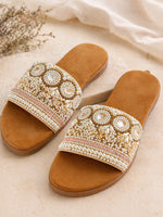 Load image into Gallery viewer, Pearl Luxe Slides