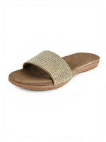 Load image into Gallery viewer, Open Toe Glittering Strap Slip-On Flats