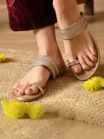 Load image into Gallery viewer, Designer Kolhapuri Lightweight Flats