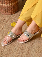 Load image into Gallery viewer, Heleey Glamorous Sparkle Flat Sandals