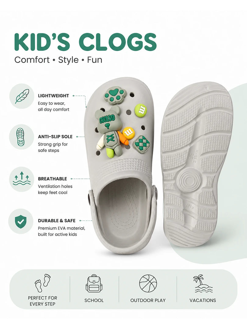 Heleey Cool Buddy Charm Clogs