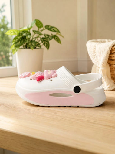 Heleey Blossom Bunny Kids Clogs