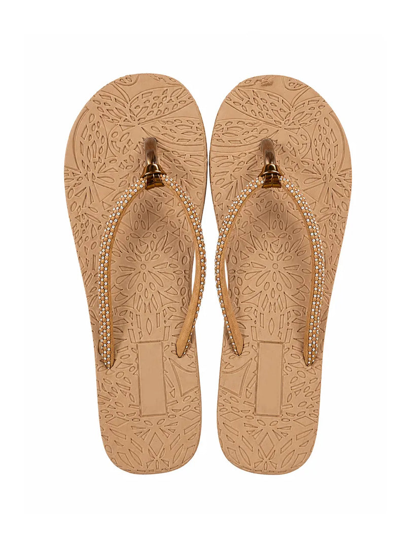 Heleey Golden Glow Comfort Flip Flops