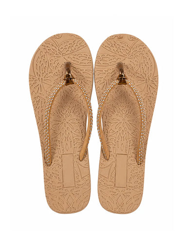 Heleey Golden Glow Comfort Flip Flops