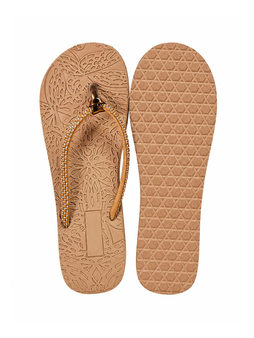 Heleey Golden Glow Comfort Flip Flops