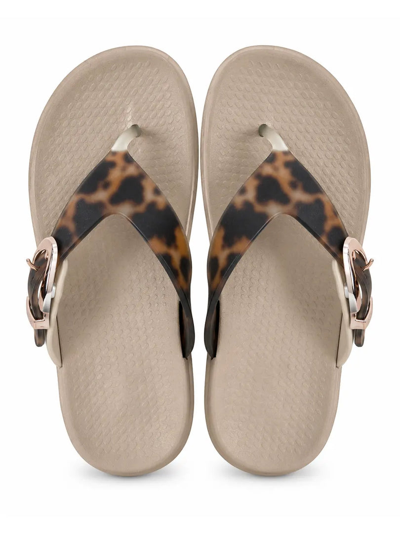 Heleey Sandstone Safari Flip Flops
