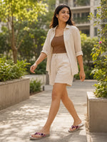 Load image into Gallery viewer, Heleey Blush Wild Buckle Flip Flops