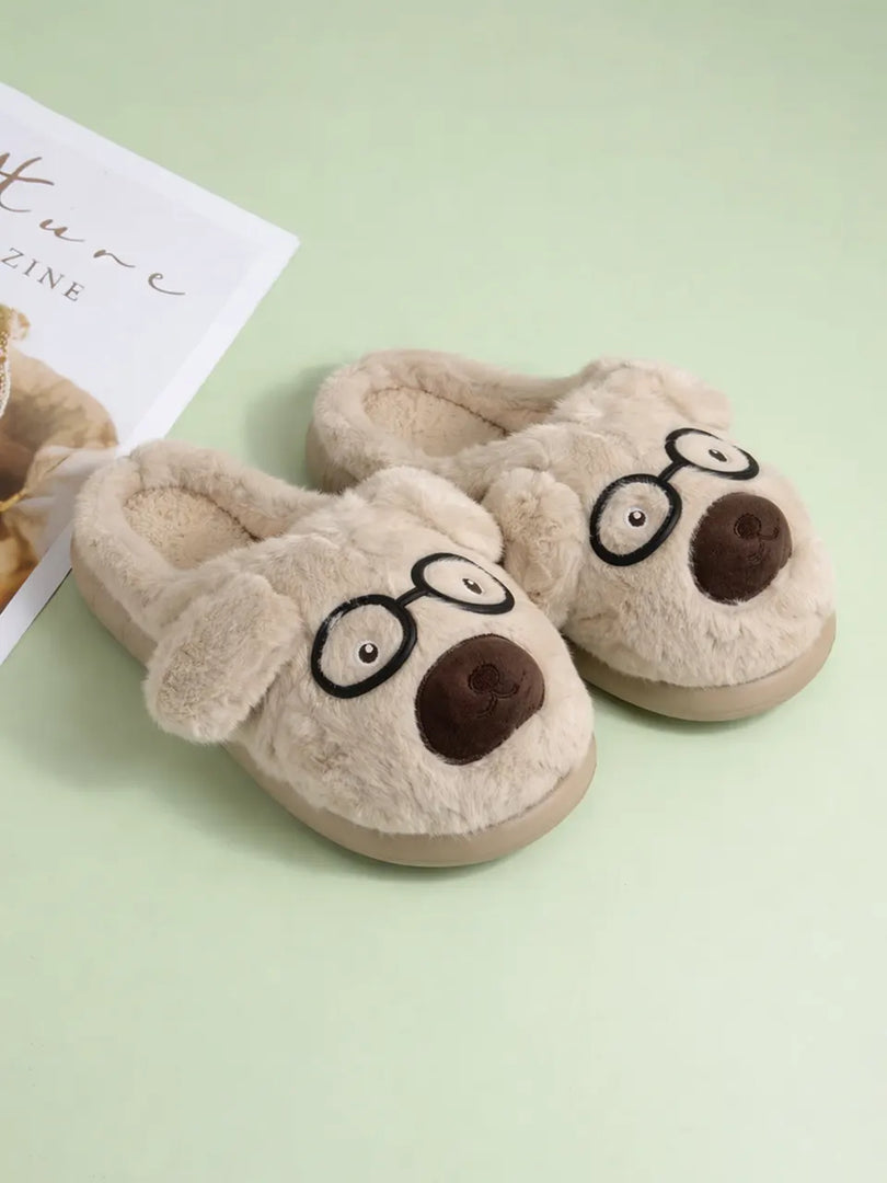 Heleey Creamy Pup Comfort Slides
