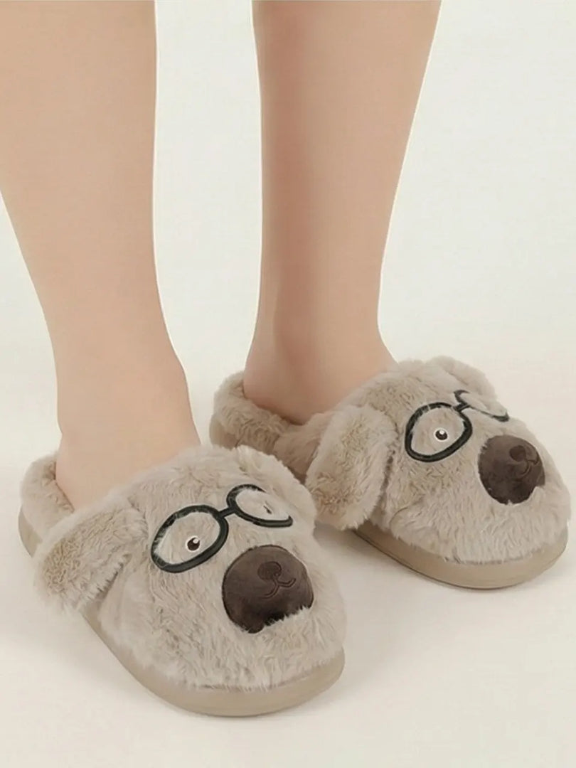 Heleey Creamy Pup Comfort Slides