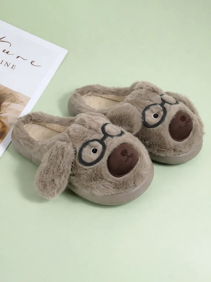 Heleey Gentle Pup Cozy Slides