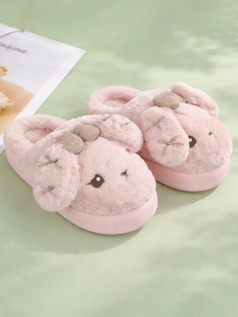 Heleey Blush Bunny Snuggle Slides