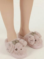 Load image into Gallery viewer, Heleey Blush Bunny Snuggle Slides