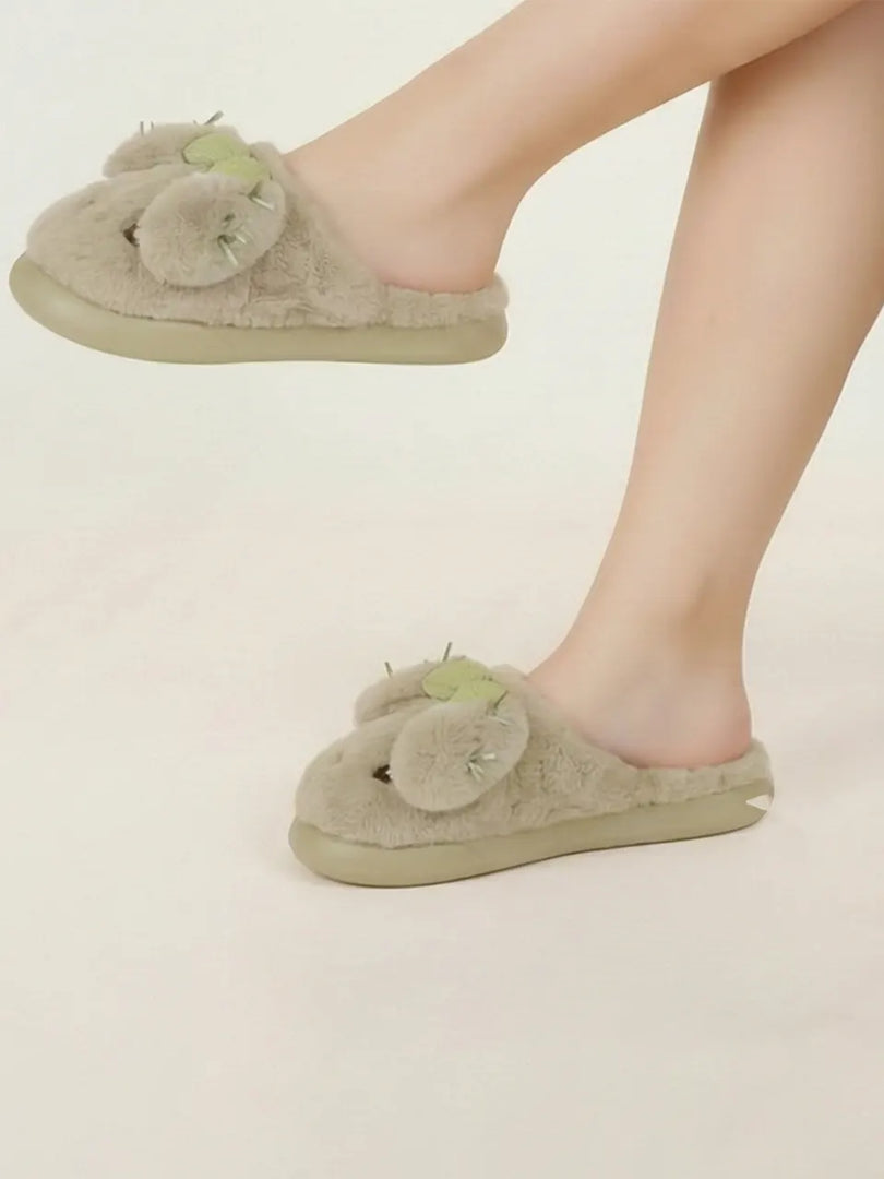 Heleey Pistachio Bunny Comfort Slides