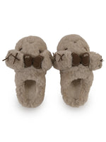 Load image into Gallery viewer, Heleey Mocha Bunny Cozy Slides