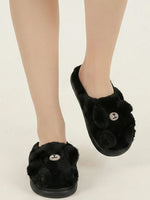 Load image into Gallery viewer, Heleey Midnight Bear Cozy Slides