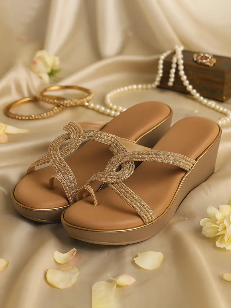 Heleey Aurora Knot Wedge Sandals