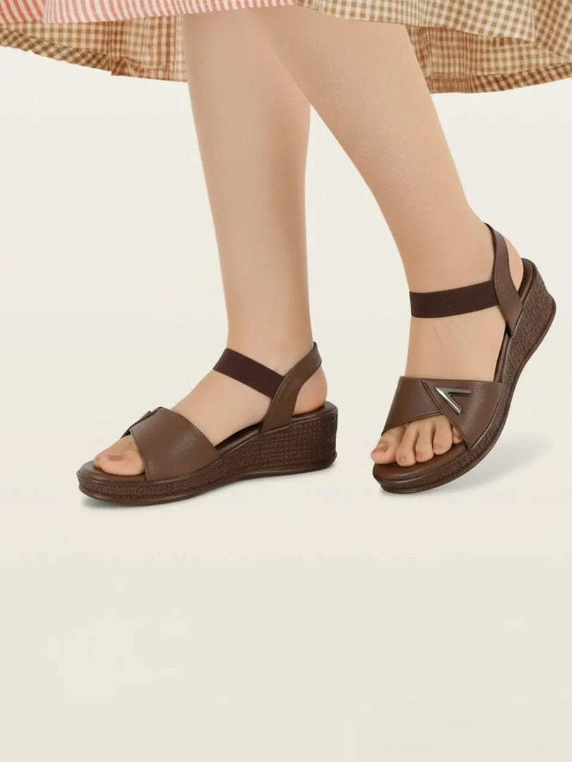 Heleey Mocha Glide Comfort Sandals