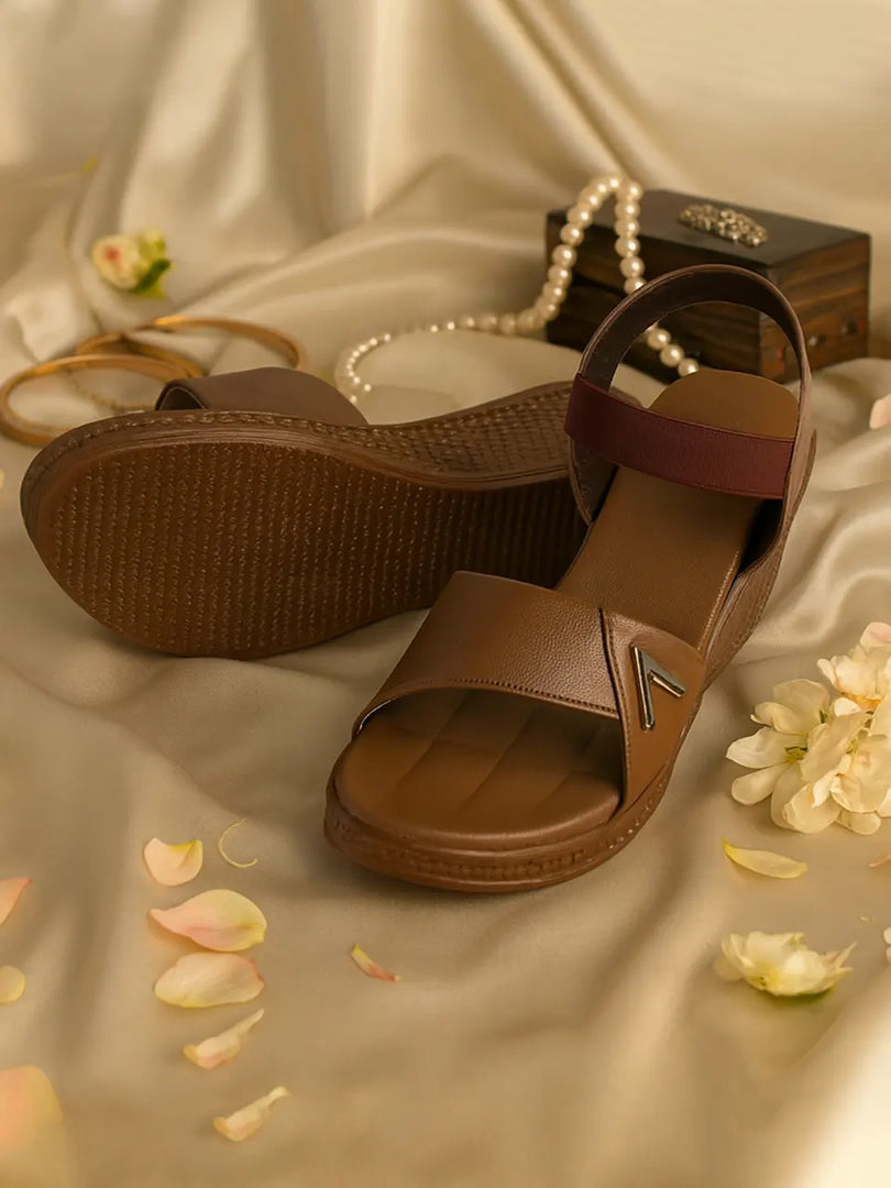 Heleey Mocha Glide Comfort Sandals