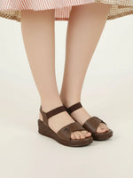 Load image into Gallery viewer, Heleey Mocha Glide Comfort Sandals