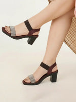 Load image into Gallery viewer, Heleey Ruby Spark Block Heels