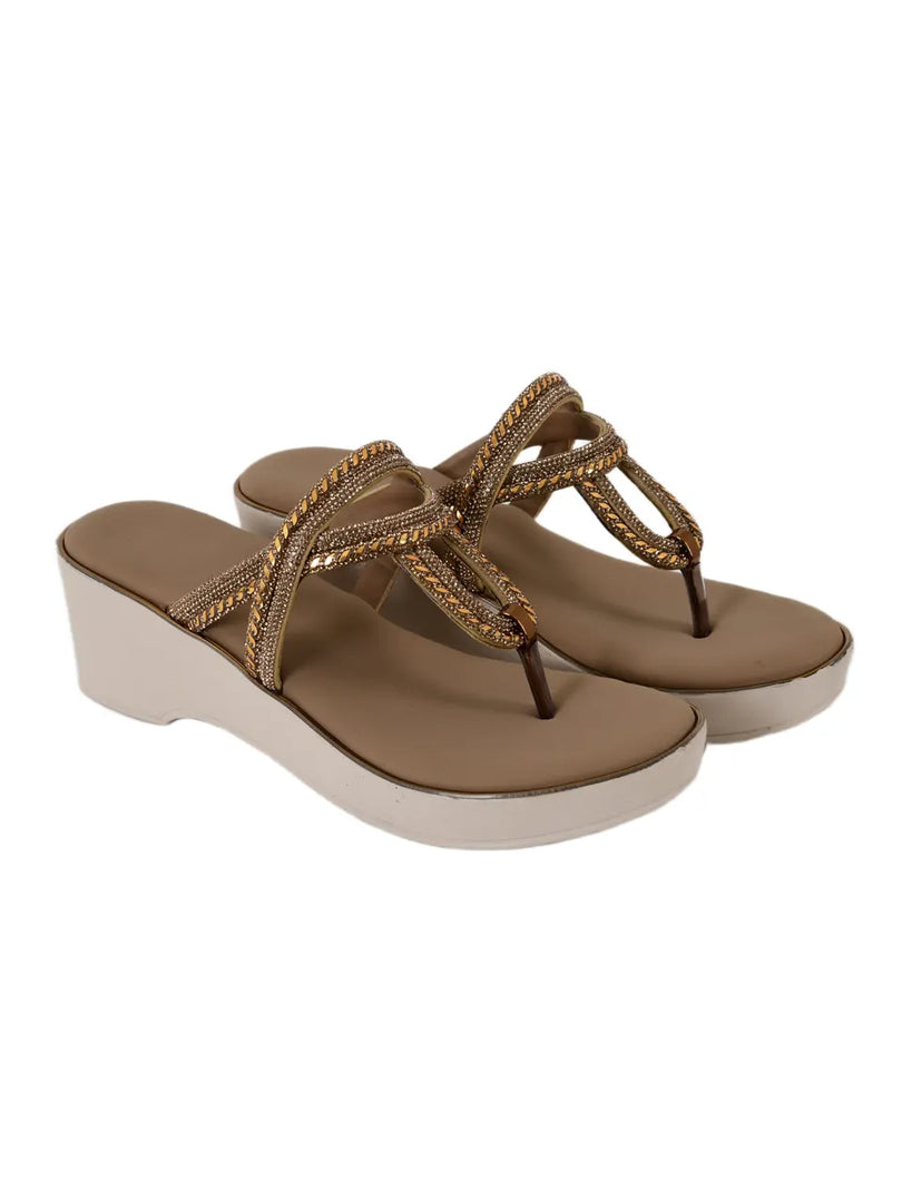 Heleey Champagne Glowing Wedge