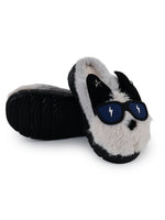 Load image into Gallery viewer, Heleey Midnight Cool Pup Plush Slippers