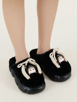 Load image into Gallery viewer, Heleey Noir Cozy Character Plush Slippers