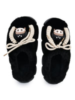 Load image into Gallery viewer, Heleey Noir Cozy Character Plush Slippers