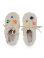 Load image into Gallery viewer, Heleey Rainbow Smiley Plush Comfort Slippers