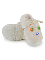 Load image into Gallery viewer, Heleey Rainbow Smiley Plush Comfort Slippers