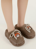 Load image into Gallery viewer, Heleey Pumpkin Cozy Character Plush Slippers
