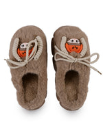 Load image into Gallery viewer, Heleey Pumpkin Cozy Character Plush Slippers